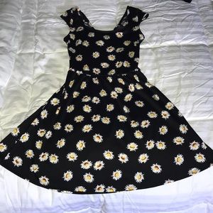 Sunflower print dress
